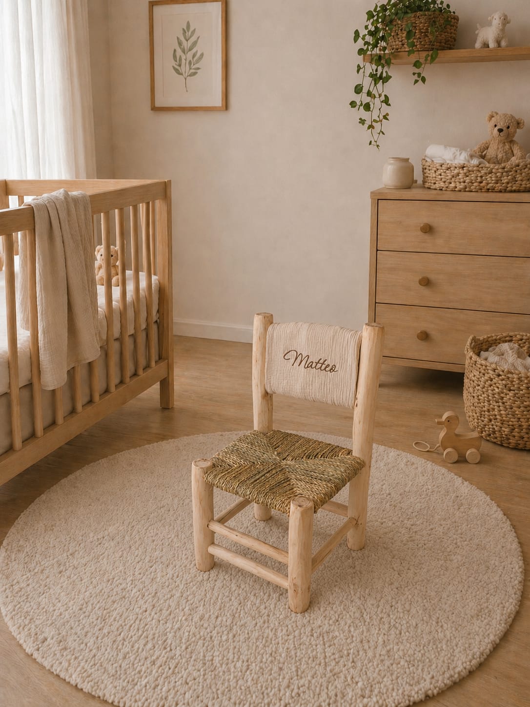Chaise enfant en bois personnalisée