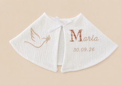 Cape de baptême personnalisée (0-2 ans)